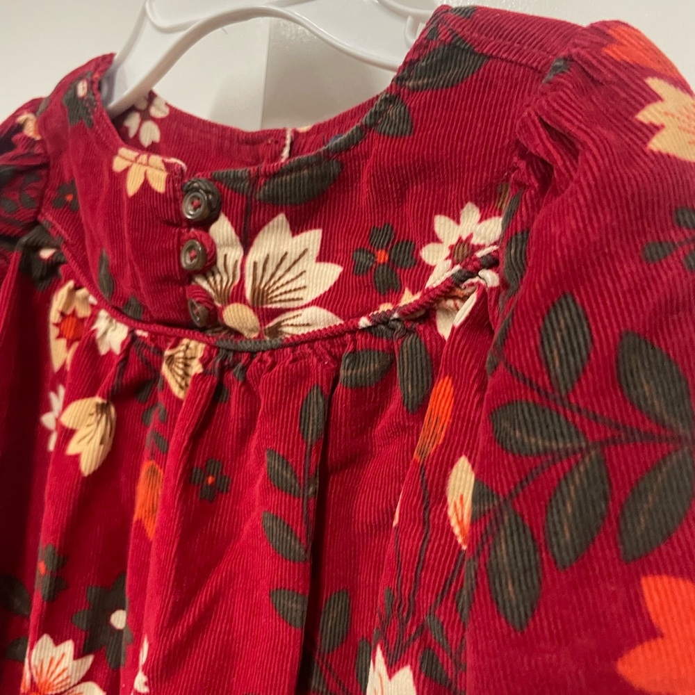 Cute Baby GAP corduroy dress with adorable details. Thanksgiving. Fall.  Holiday